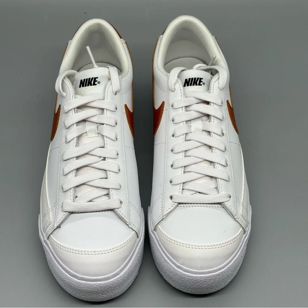 Size 9 Nike Blazer Platform Low White Metallic Copper Sneakers Women New - Picture 5 of 8